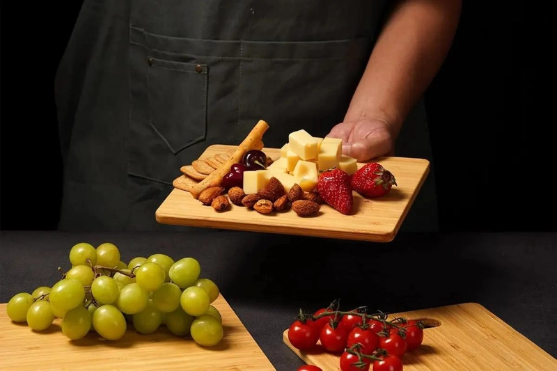 SET DE 3 TABLAS DE BAMBU ECOLOGICAS PARA PICAR ALIMENTOS - 5