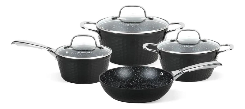 SET DE COCINA ANTIADHERENTE 7 PIEZAS CON RECUBRIMIENTO DURADERO - 1
