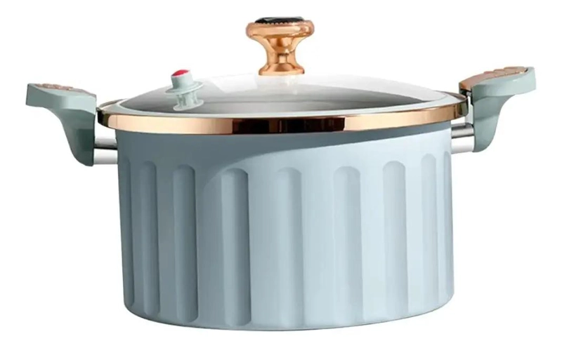 OLLA DE MICROPRESION MULTIUSO ANTIADHERENTE CAPACIDAD 12 LITROS - 1