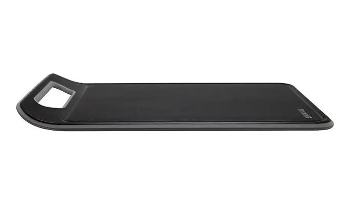 SET DE TABLA DE CORTAR Y CUCHILLO SANTOKU CON MANGO ERGONOMICO NEGRO - 3