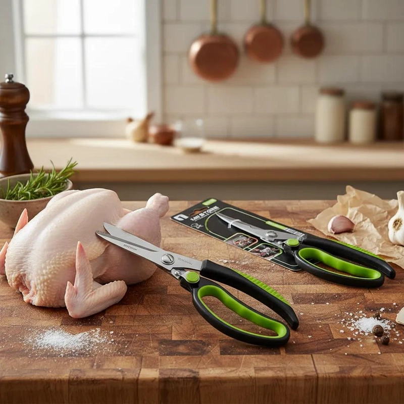 PACK DE 2 TIJERAS PARA TROZAR POLLO CON DISEÑO ERGONOMICO - 2