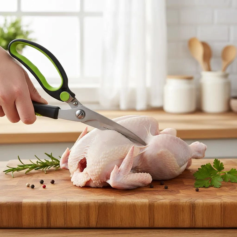 PACK DE 2 TIJERAS PARA TROZAR POLLO CON DISEÑO ERGONOMICO - 4