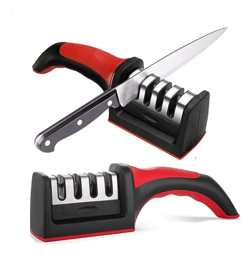 AFILADOR ERGONOMICO TRIFASICO PARA CUCHILLOS DE ACERO INOXIDABLE - 1