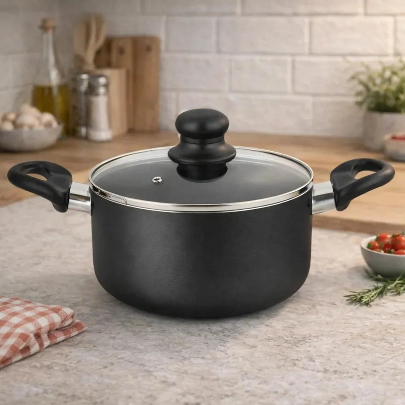 OLLA ARROCERA DE 24 CM CON REVESTIMIENTO ANTIADHERENTE PARA COCINA - 4