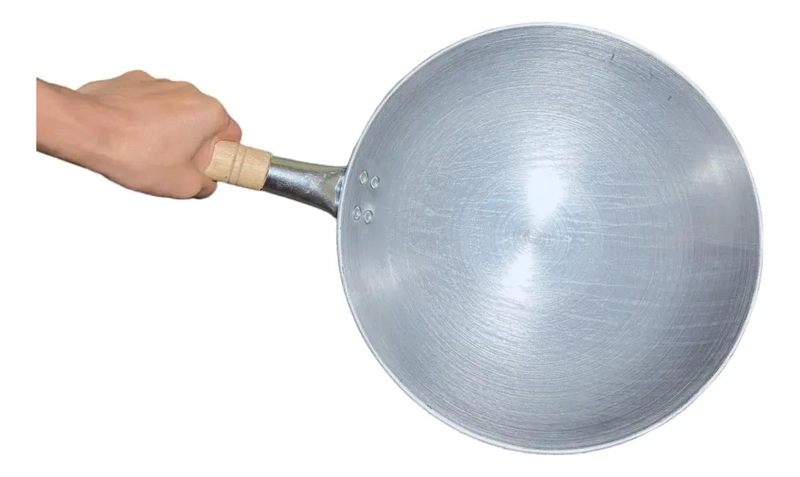 SARTE N TIPO WOK DE ACERO CON DIAMETRO DE 37 CM PARA COCINA - 4