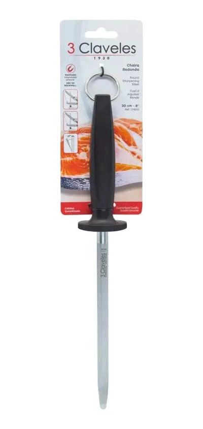 CHAIRA ESTRIADA PARA AFILAR CUCHILLOS DE 20 CM CON MANGO UNIBLOCK - 3