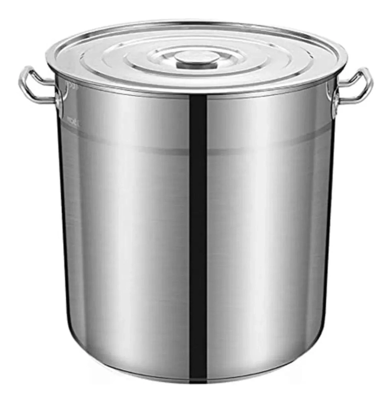 OLLA MARMITA DE ACERO INOXIDABLE CON TAPA REFORZADA DE 50 LITROS - 2