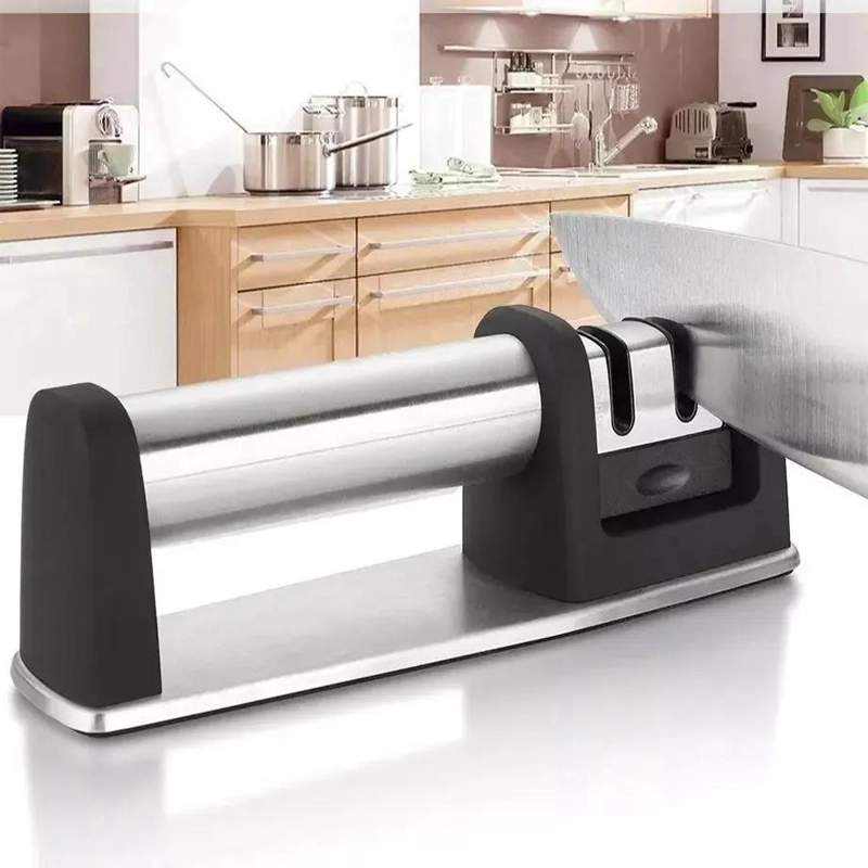 AFILADOR METALICO PARA CUCHILLOS CON DISEÑO ERGONOMICO Y EFICIENTE - 3