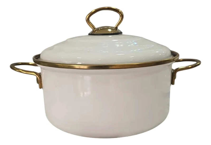 OLLA ENLOZADA DE 24 CM CON DISEÑO TURCO PARA COCINA - 1