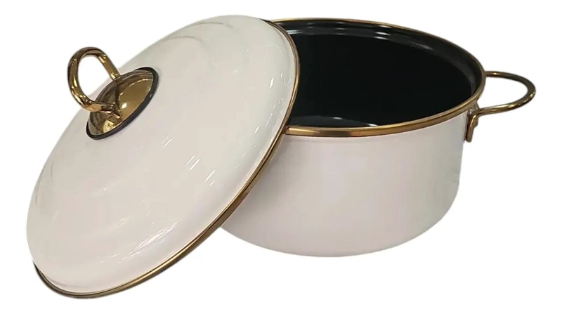 OLLA ENLOZADA DE 24 CM CON DISEÑO TURCO PARA COCINA - 2