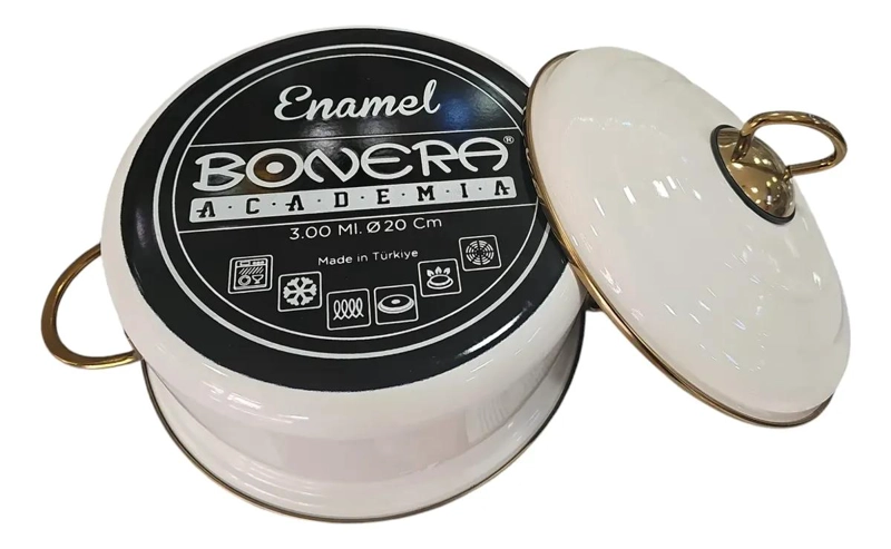OLLA ENLOZADA DE 24 CM CON DISEÑO TURCO PARA COCINA - 3