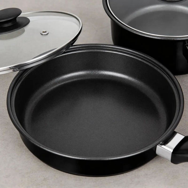 JUEGO DE OLLAS ANTIADHERENTES CON 7 PIEZAS PARA COCINA - 4