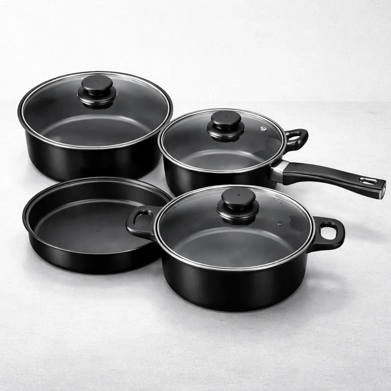 JUEGO DE OLLAS ANTIADHERENTES CON 7 PIEZAS PARA COCINA - 5