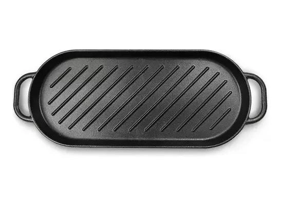 PLANCHA PARA ASAR DE HIERRO CON DIMENSIONES 37X16X3 CM - 2