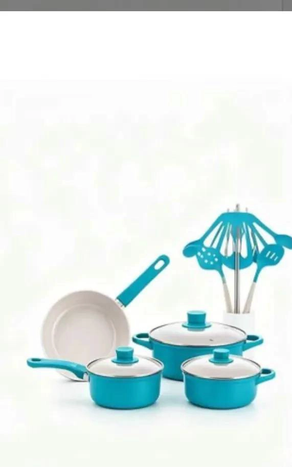 JUEGO DE COCINA DE 13 PIEZAS CON REVESTIMIENTO ANTIADHERENTE Y UTENSILIOS - 3