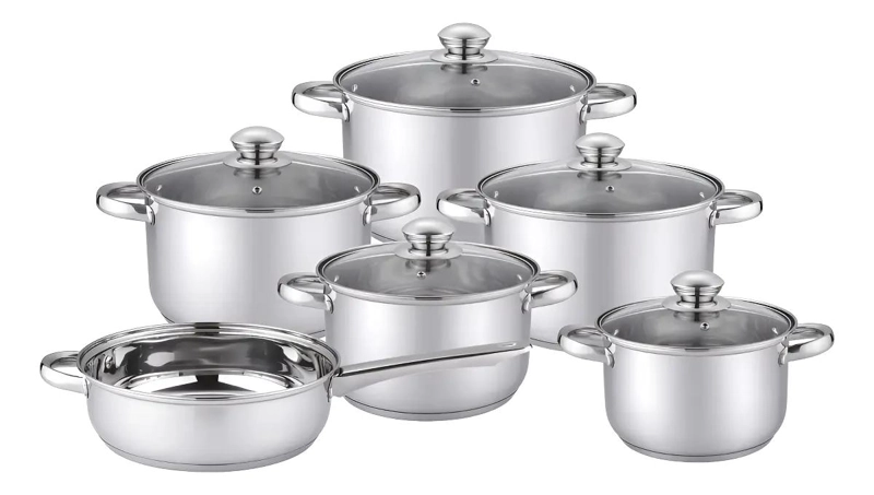 JUEGO DE COCINA 11 PIEZAS ACERO INOXIDABLE PARA USO DIARIO - 1