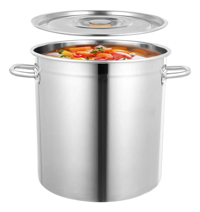 OLLA DE ACERO INOXIDABLE DE 12 LITROS PARA COCINA PROFESIONAL - 1
