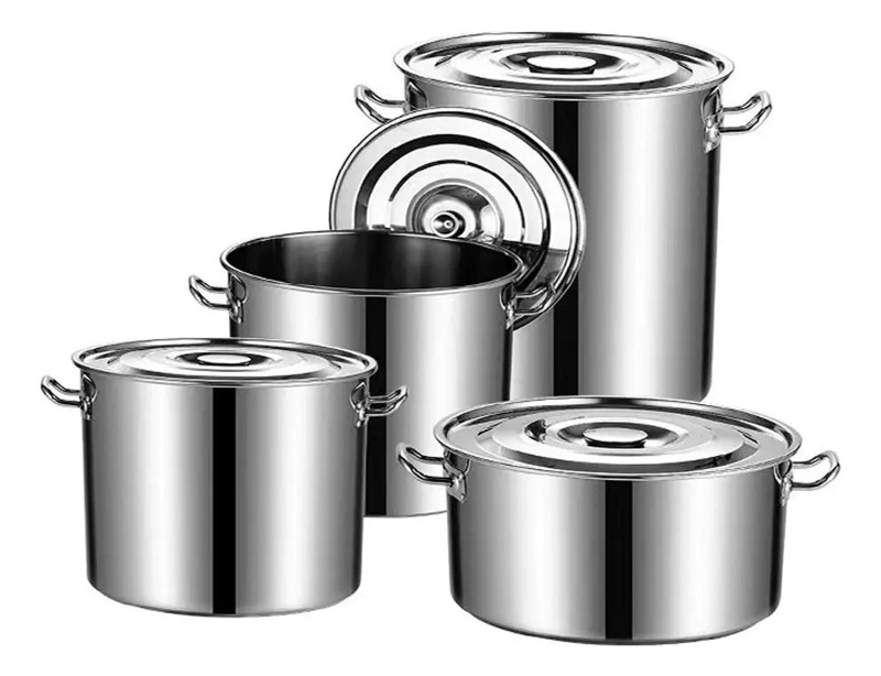 OLLA DE ACERO INOXIDABLE DE 12 LITROS PARA COCINA PROFESIONAL - 2