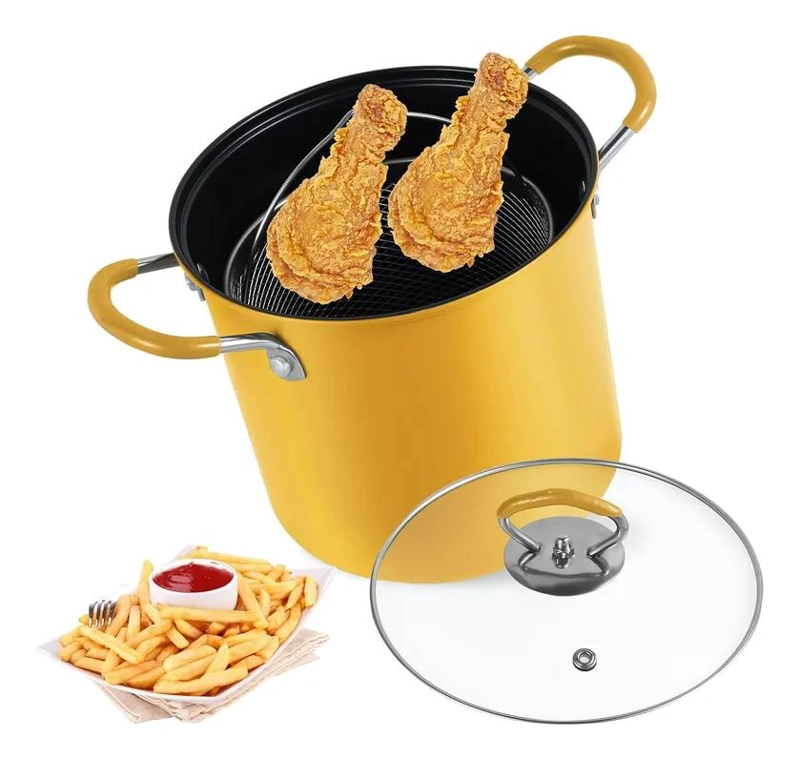 OLLA FREIDORA CON CANASTA PARA PAPAS FRITAS Y POLLO DE 3 LITROS - 4