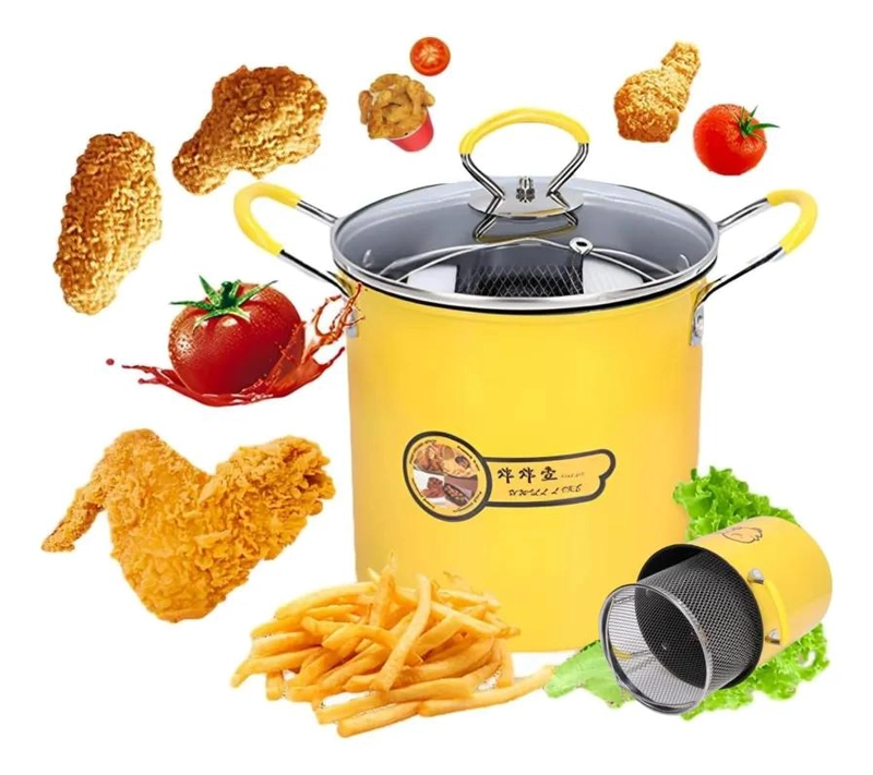 OLLA FREIDORA CON CANASTA PARA PAPAS FRITAS Y POLLO DE 3 LITROS - 5