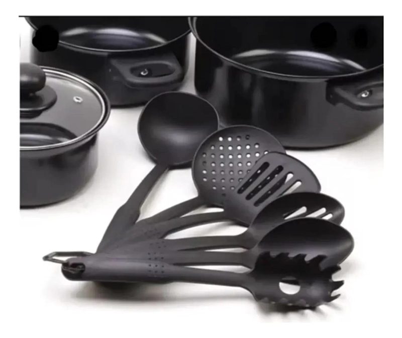 JUEGO DE OLLAS Y UTENSILIOS DE COCINA ANTIADHERENTES 13 PIEZAS - 2
