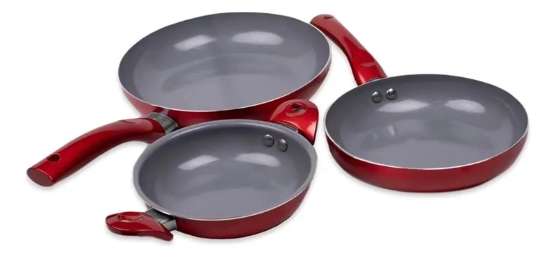 SET DE 3 SARTENES ANTIADHERENTES DE TITANIO DE 16CM, 20CM Y 24CM - 4