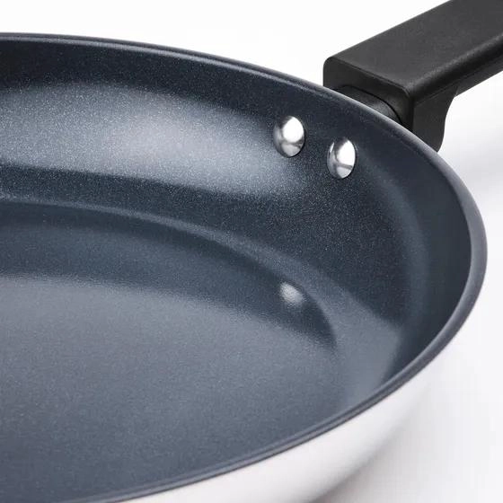 SARTE N ANTIADHERENTE DE ACERO INOXIDABLE DE 28 CM PARA INDUCCION - 2
