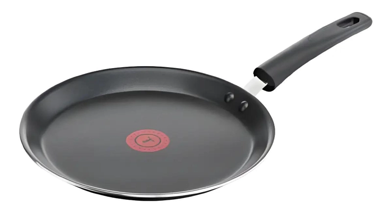 PANQUEQUERA DE ALUMINIO DE 25 CM CON RECUBRIMIENTO ANTIADHERENTE NEGRO - 1