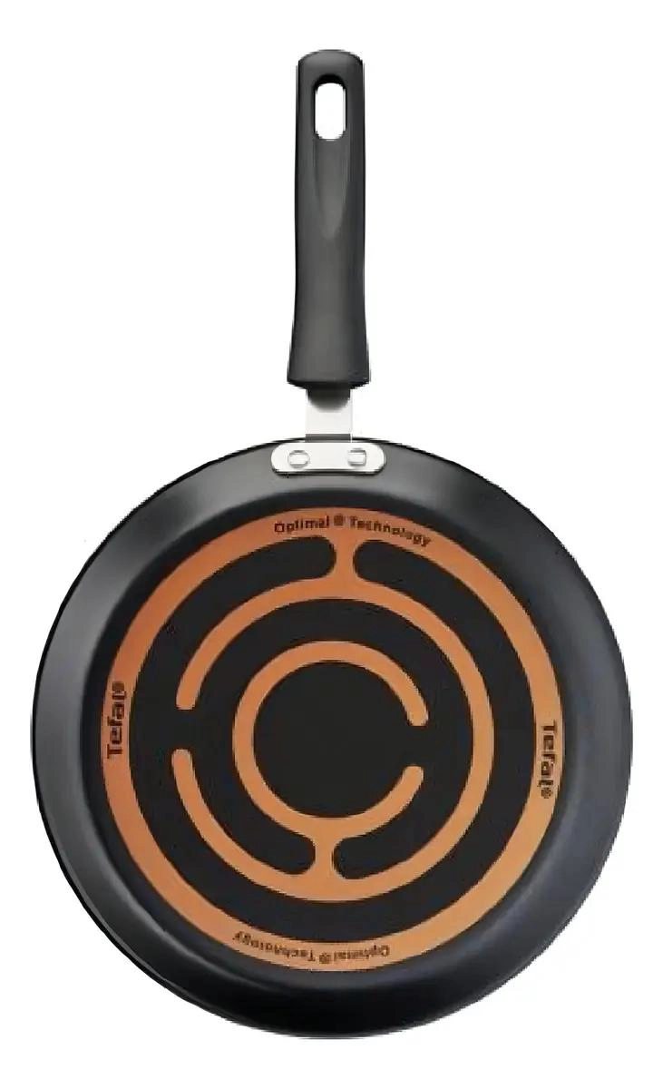 PANQUEQUERA DE ALUMINIO DE 25 CM CON RECUBRIMIENTO ANTIADHERENTE NEGRO - 2