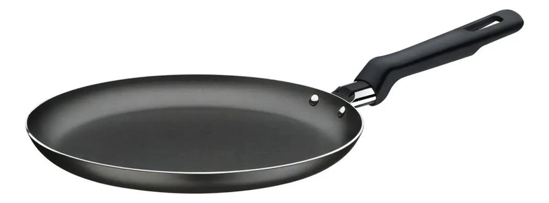 PANQUEQUERA ANTIADHERENTE DE 22 CM COLOR GRIS PARA COCINA - 1