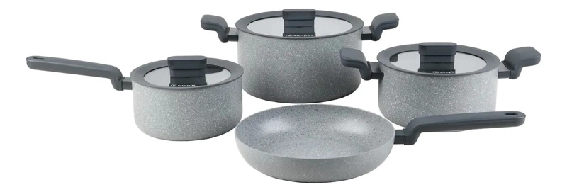 SET DE COCINA ANTIADHERENTE GRANITO CON 7 PIEZAS PARA USO DIARIO - 1