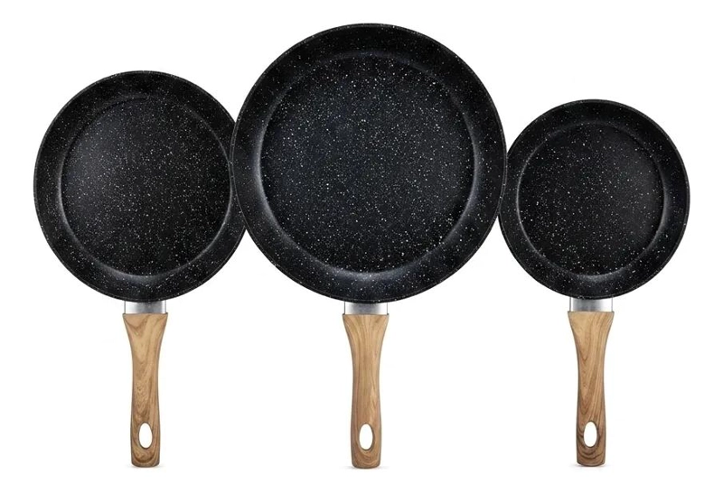 SET DE 3 SARTENES CERAMICOS DE 20, 24 Y 28 CM PARA COCINA - 2