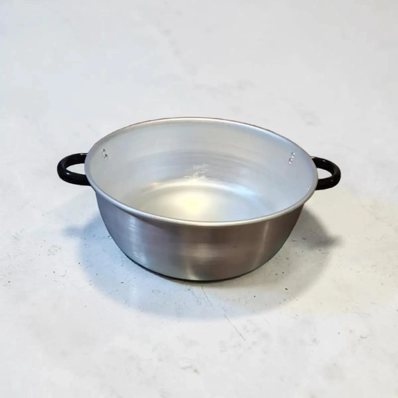 PAILA DE ALUMINIO PARA FREIR DE 40 CM CON DISEÑO INDUSTRIAL - 1