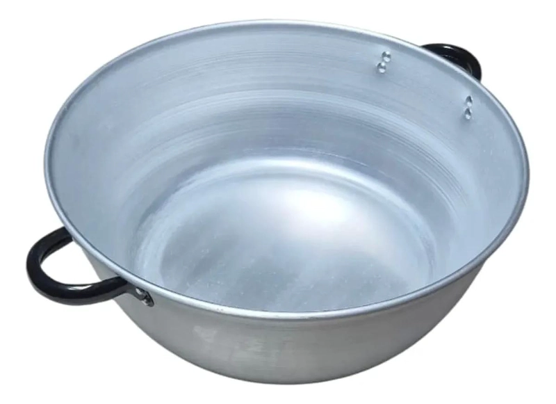 PAILA DE ALUMINIO PARA FREIR DE 40 CM CON DISEÑO INDUSTRIAL - 3