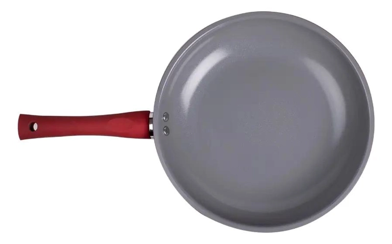 SARTE N DE ALUMINIO METALIZADO CON FONDO DE TITANIO 24 CM COLOR ROJO - 2