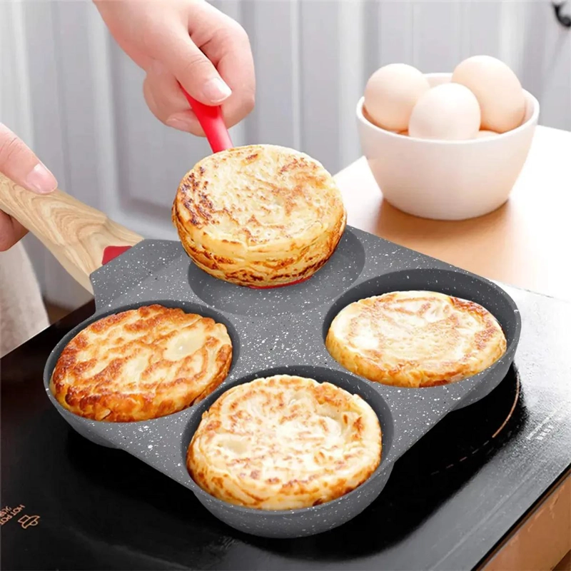 SARTE N ANTIADHERENTE PARA FREIR HUEVOS CON 4 COMPARTIMENTOS REDONDOS - 3
