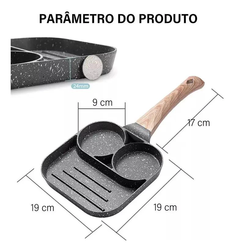 SARTE N PARA TORTILLAS Y HAMBURGUESAS CON DOBLE ORIFICIO PARA COCCION UNIFORME - 3