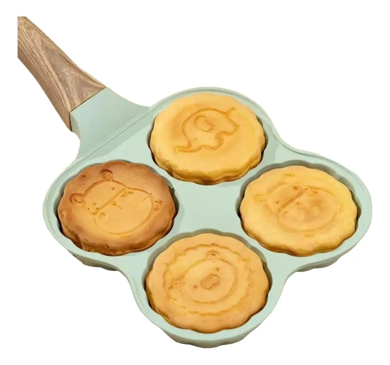 SARTE N PARA MINI PANQUEQUES Y HUEVOS CON 4 COMPARTIMENTOS DE ANIMALITOS - 2