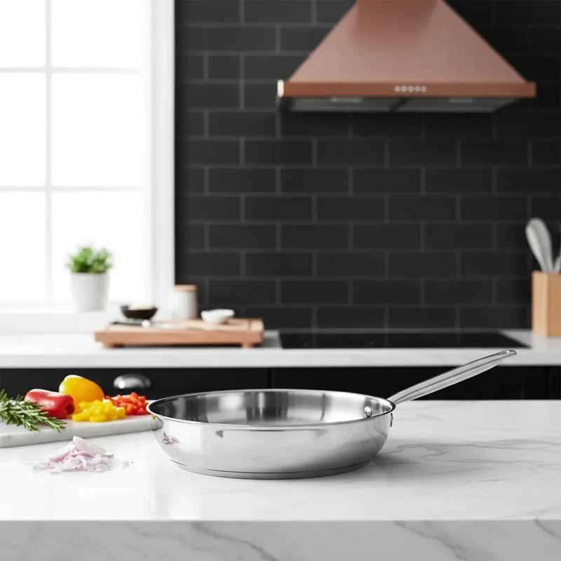 SARTE N DE ACERO INOXIDABLE DE 20 CM PARA TODO TIPO DE COCINA - 1