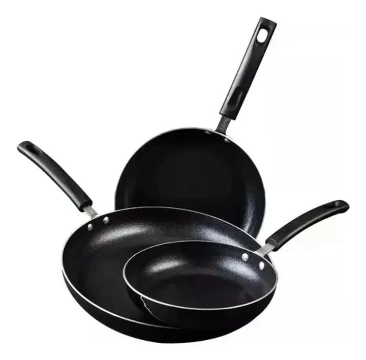 SET DE 3 SARTENES ANTIADHERENTES DE ALUMINIO CON TAMAÑOS 20, 24 Y 26 CM - 4