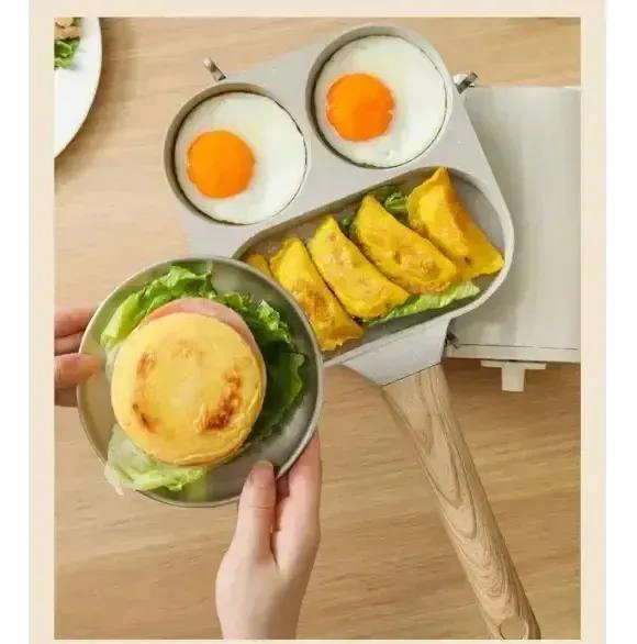 SARTE N ANTIADHERENTE 3 EN 1 CON PARRILLA DIVIDIDA MULTIUSOS PARA COCINA - 3