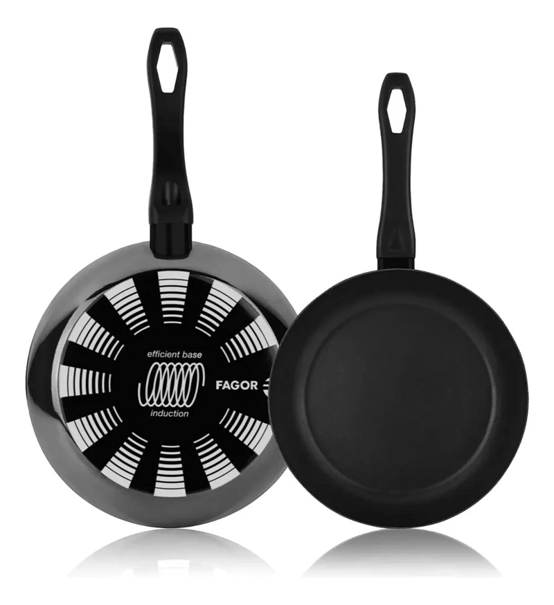 SET DE SARTENES DE 24 Y 28 CM CON RECUBRIMIENTO ANTIADHERENTE NEGRO - 2