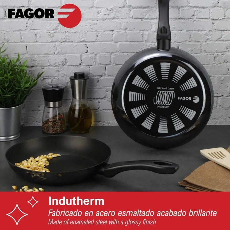 SET DE SARTENES DE 24 Y 28 CM CON RECUBRIMIENTO ANTIADHERENTE NEGRO - 4