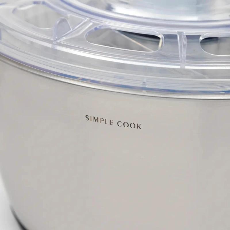 CENTRIFUGADOR PARA VERDURAS CAPACIDAD 6 LITROS COLOR ACERO - 2