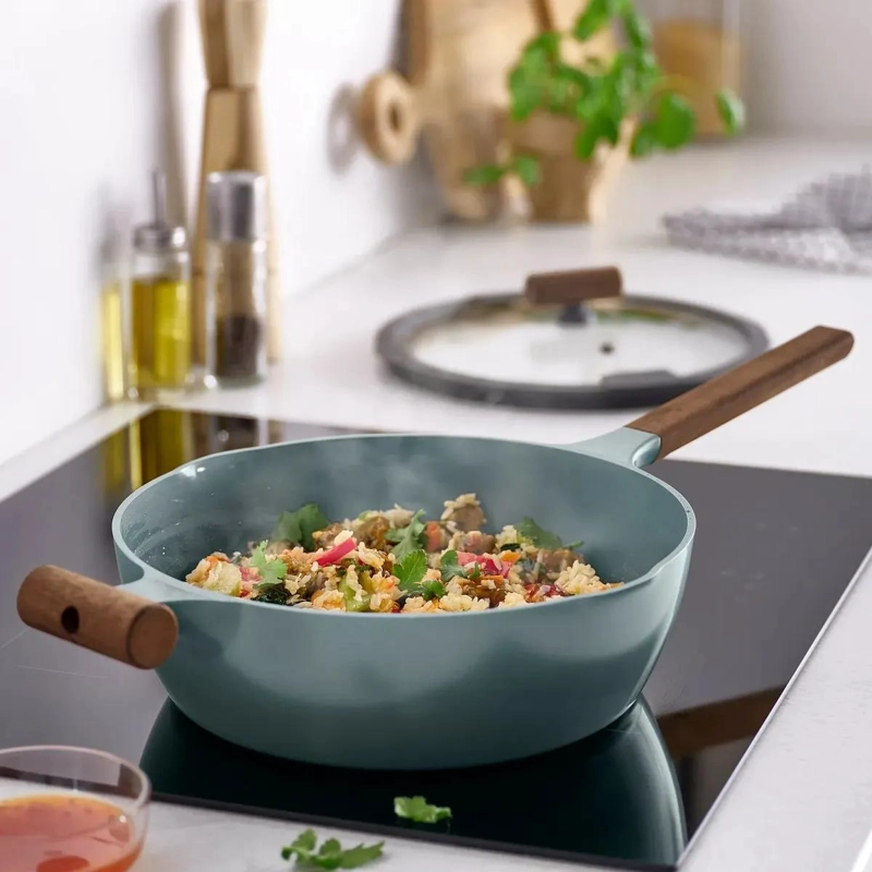 SARTE N ANTIADHERENTE CON TAPA DE CERAMICA PARA INDUCCION 28 CM - 2