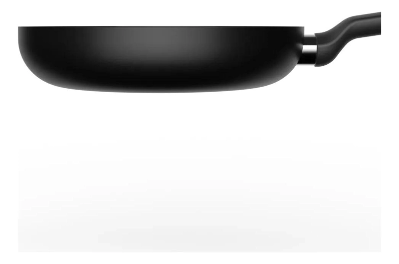 SARTE N ANTIADHERENTE DE 28 CM CON ESPESOR DE 2,5 MM COLOR NEGRO - 2