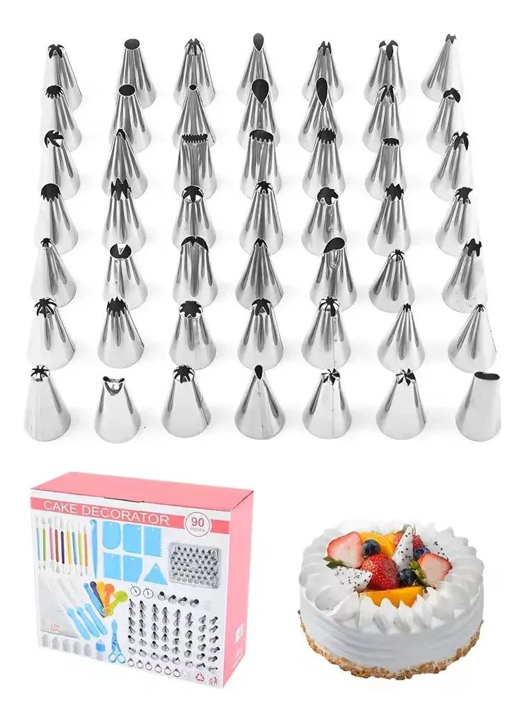 SET COMPLETO DE 90 PIEZAS PARA DECORACION DE PASTELES Y CUPCAKES - 4