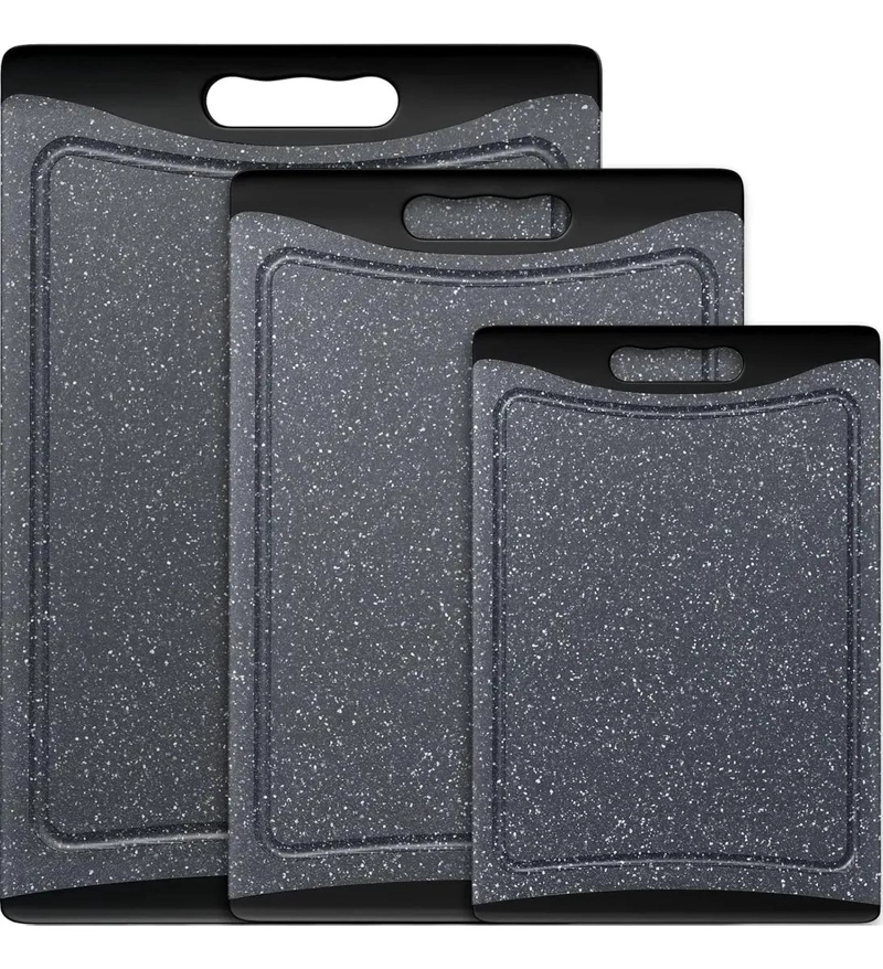 SET DE 3 TABLAS PARA CORTAR DE COCINA ANTIDESLIZANTES DE PLASTICO - 1