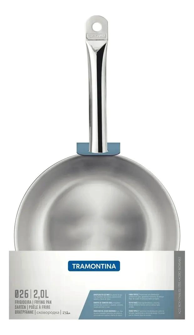 SARTE N DE ACERO INOXIDABLE CON FONDO TRIPLE DE 26 CM Y CAPACIDAD DE 2,2 LITROS - 3