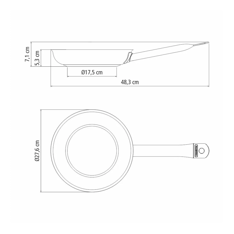 SARTE N DE ACERO INOXIDABLE CON FONDO TRIPLE DE 26 CM Y CAPACIDAD DE 2,2 LITROS - 4